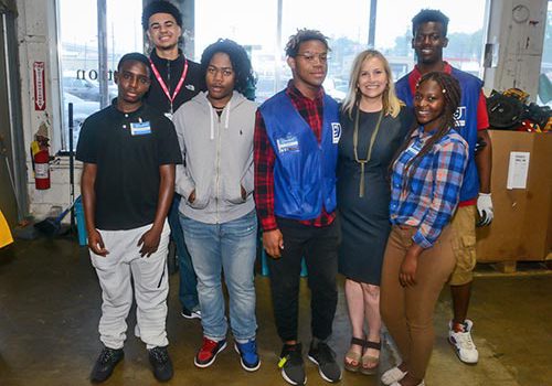 Mayor Megan Barry With The Opportunity Now Goodwill Interns