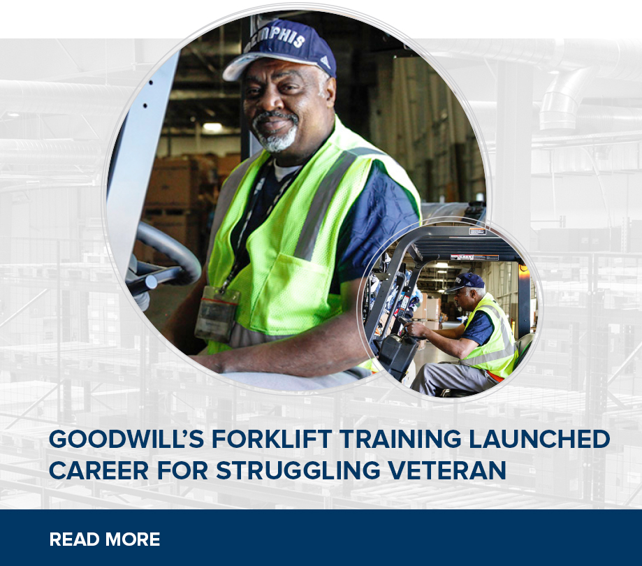 Goodwill's Forklift Training Launched Career For Struggling Veteran