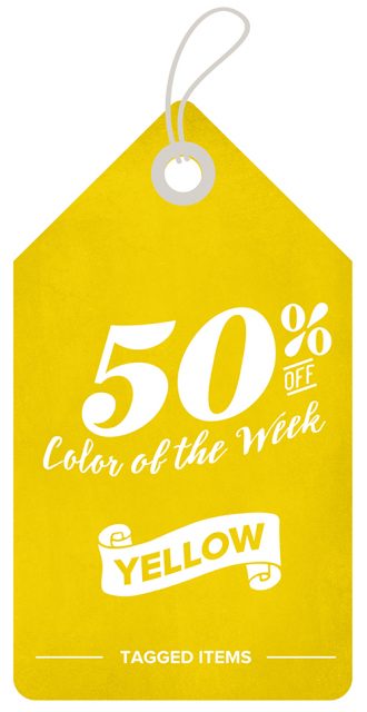 Color of The Week Sale 50% Off