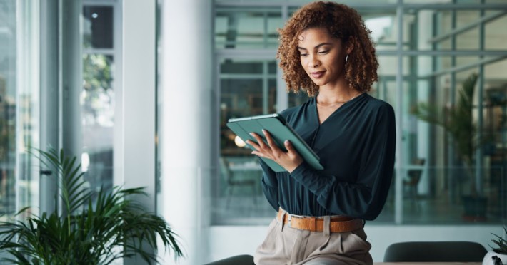 Young female professional with IT job